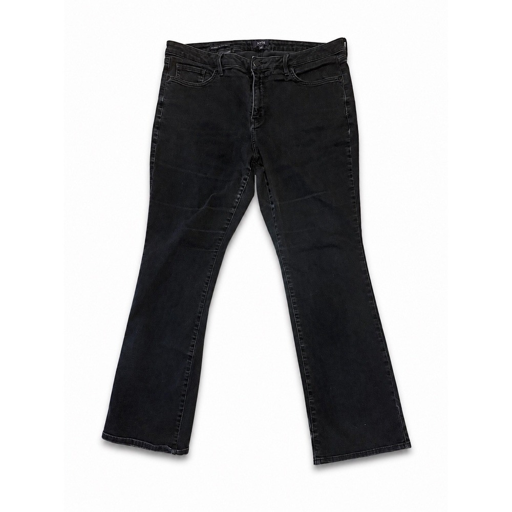 NYDJ Barbara Bootcut Lift Tuck Women's Black Jeans Size 16W
